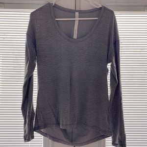 Lululemon longsleeve shirt. Gray. Size 8.